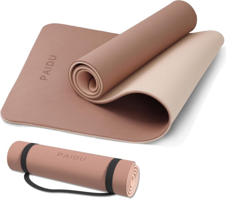 Yoga Mat Non Slip Anti-tear,extra thick-2/5 inch（10MM）High Resiliency Professional POE Yoga Mats for Women Men Kids,72″x24″inch,Workout, Yoga, Pilates and Floor Exercise, with Carrier Strap
