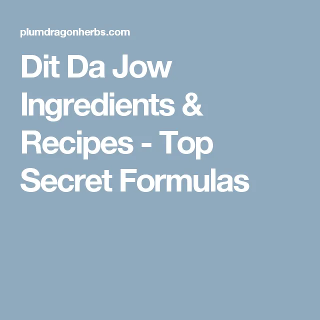 Dit Da Jow Recipe | Wellness Mama