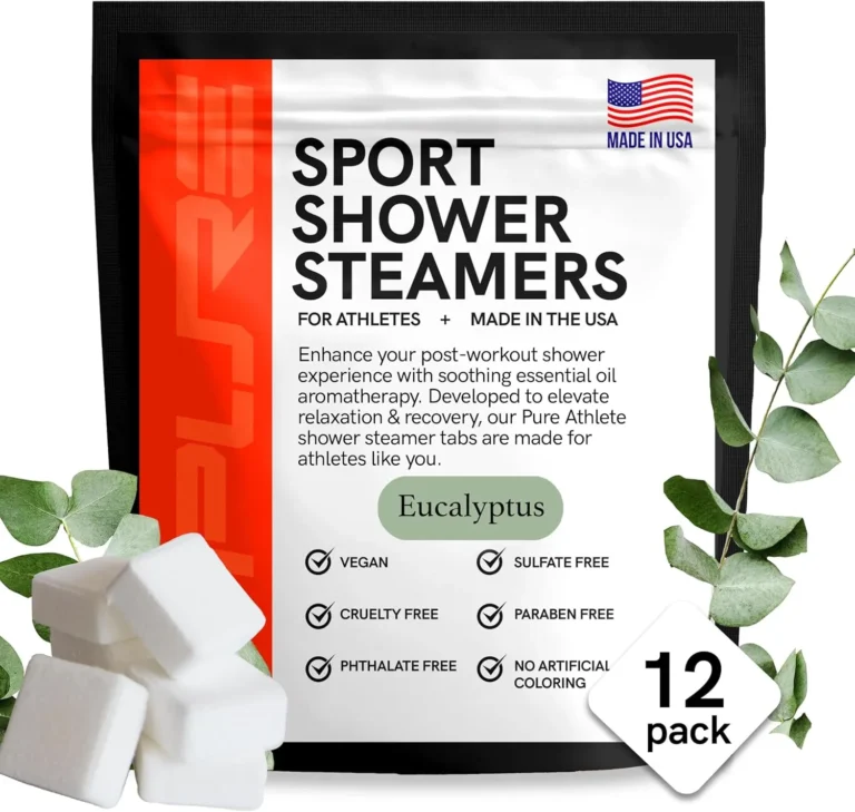 Sport Shower Steamers – Made in USA with Natural Eucalyptus Essential Oil, Aromatherapy, Stress and Sinus Relief, Muscle Recovery for Athletes, Best Birthday and Valentines Day Gifts for Runners