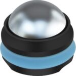 AHIER Cold Massage Roller Ball, Stainless Steel Cold Therapy Relief, Free Rolling Removable Gel Ball Deep Tissue Massage Pain Relief, Great Tool for Back/Neck Pain, Muscles Recovery (Black)