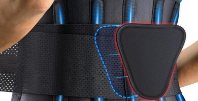 FEATOL Back Brace Support Belt-Lumbar Support Back Brace for Back Pain, Sciatica, Scoliosis, Herniated Disc Adjustable Support Straps-Lower Back Brace with Removable Lumbar Pad for Men & Women