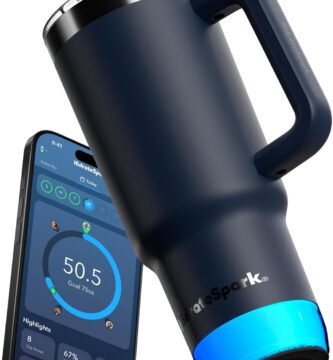 Hidrate Spark PRO 2 30oz Tumbler – Smart Hydration Tumbler with Clinically Accurate Water Tracking & Extended Battery Life – Syncs with Apple Health, Fitbit, Smart Rings & Smart Watches – Navy