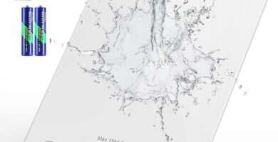 KOIOS Kitchen Scale, 33lb/15kg Digital Food Scales Weight in Grams and Ounces for Cooking Baking, 1g/0.1oz Precise Graduation, Batteries and Type-C Charging, Tare Function, LCD Display, White