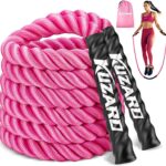 KUZARO Jump Rope, Weighted Jump Rope for Women, Heavy Jump Ropes for Fitness, Home Gym Exercise Equipment, Adult Skipping Rope for Improve Strength, Weight Loss, Boxing Training,Total Body Workout Equipment