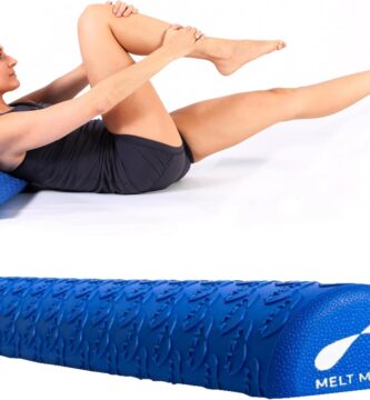 MELT Method 36 Inch Half Foam Roller for Back w/FasciaTherapy Technology – Low Density Soft Foam Roller for Physical Therapy – Half Round & Soft – Great for Pilates & Gentle Muscle Recovery