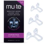 Rhinomed Mute Nasal Dilator Snoring Solution | Starter Pack | Snore Less & Sleep Better | Nasal Strip Alternative | Comfortable Breathing Aids for Better Sleep & Improved Airflow