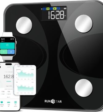 Scale for Body Weight and Fat Percentage, RunSTAR Digital Accurate Bathroom Smart Scale with Large Display, FSA&HSA Eligible 13 Body Composition Analyzer Sync App