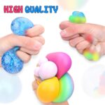 Stress Balls Set, Squishy Stress Ball, 4 Pack Squeeze Ball for Adults, Squeeze Ball for Adults Stress Relieve, Stress Relieve, Increase Entertainment