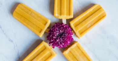 Turmeric Mango Popsicles With Coconut Milk