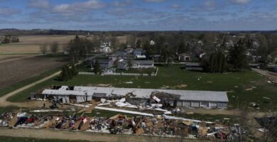 Communities launch cleanup after severe weather and tornadoes churn across Midwest : NPR
