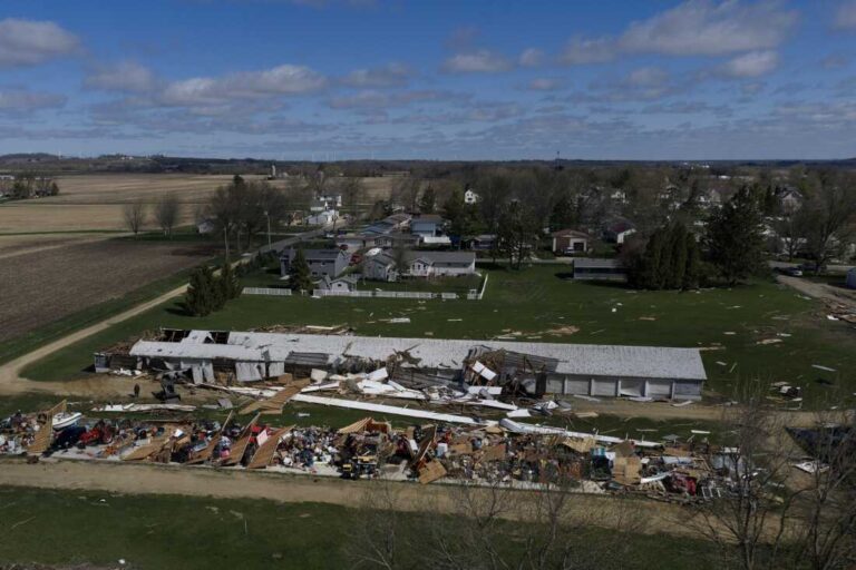 Communities launch cleanup after severe weather and tornadoes churn across Midwest : NPR