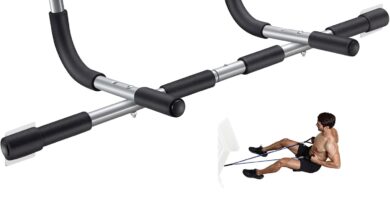 Ally Peaks Pull Up Bar for Doorway | Thickened Steel Max Limit 440 lbs Upper Body Fitness Workout Bar| Multi-Grip Strength for Doorway | Indoor Chin-Up Bar Fitness Trainer for Home Gym Portable