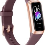 Fitness Tracker, Activity Trackers with 24/7 Heart Rate, Blood Oxygen Blood Pressure Sleep Monitor, Step Counter with 1.1″ AMOLED Touch Color Screen, Calorie Pedometer Health Smart Watch for Women Men