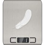 Food Scale, 11lb Digital Kitchen Scale with 6 Units LCD Display and Tare Function,Compact Design for Baking,Healthy Cooking,Meal Prep, 304 Stainless Steel