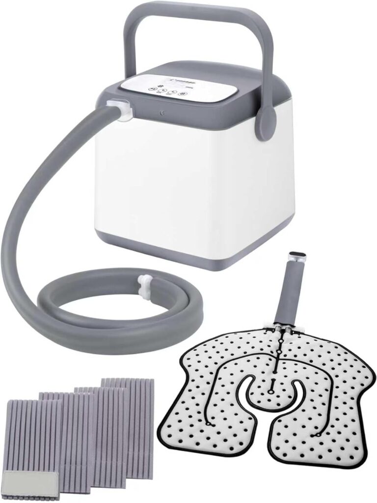 NEHOO Cold Therapy System, Pain Relief for Post-Surgery Recovery, Programmable Ice Therapy Machine, Continuous Cryotherapy, Universal Pad for Knee, Ankle, Cervical, Back and Leg, Including 4 Straps