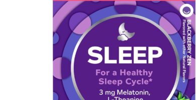OLLY Sleep Gummy, Sleep Support Supplement,* 3 mg Melatonin, L-Theanine, Chamomile and Lemon Balm Extracts, Blackberry Zen Flavor, 35 Day Supply – 70 Count