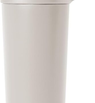 Simple Modern Stainless Steel Shaker Bottle with Ball 24oz | Metal Insulated Cup for Protein Mixes, Shakes and Pre Workout | Rally Collection | Almond Birch