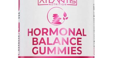 Atlantis Nutrition Hormonal Balance for Women & PMS Relief Gummies – Alleviates Cramps, Bloating, Mood Swings, Hot Flashes & Night Sweats – Cranberry, Dong Quai & Chasteberry Menstrual Cramp Relief