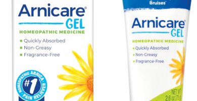 Boiron Arnicare Gel for Relief of Joint Pain, Muscle Pain, Muscle Soreness, and Swelling from Bruises or Injury – Non-greasy and Fragrance-Free – 2.6 oz