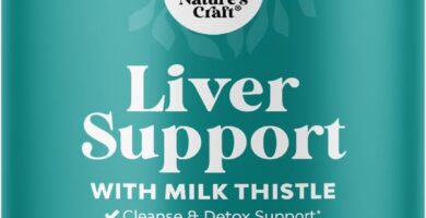 Natures Craft Liver Cleanse Detox & Repair – Herbal Liver Support Milk Thistle Supplement – Silymarin Milk Thistle Supplements with Dandelion Root, Choline, Beetroot & Artichoke Extract – 90 Count