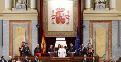 In speech to Spanish parliament, pope demands respect for the dignity of all people : NPR