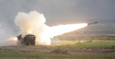 Taiwan drills with U.S. rocket system, firing in China’s direction : NPR